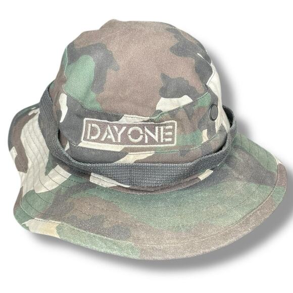 Propper Boonie Hat Sz 7 1/4 US Military Bucket Day One Desert Camo Chin Strap - Picture 2 of 13